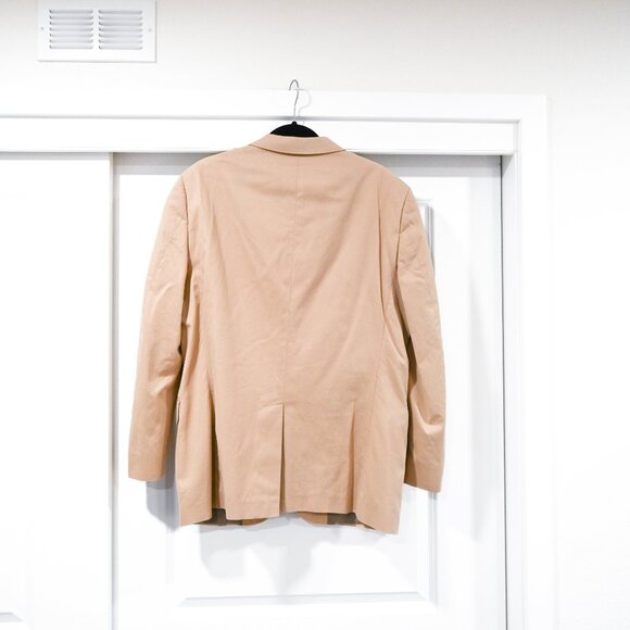 J. Crew Size 42R Classic Neutral Cotton Blazer - Picture 5 of 8